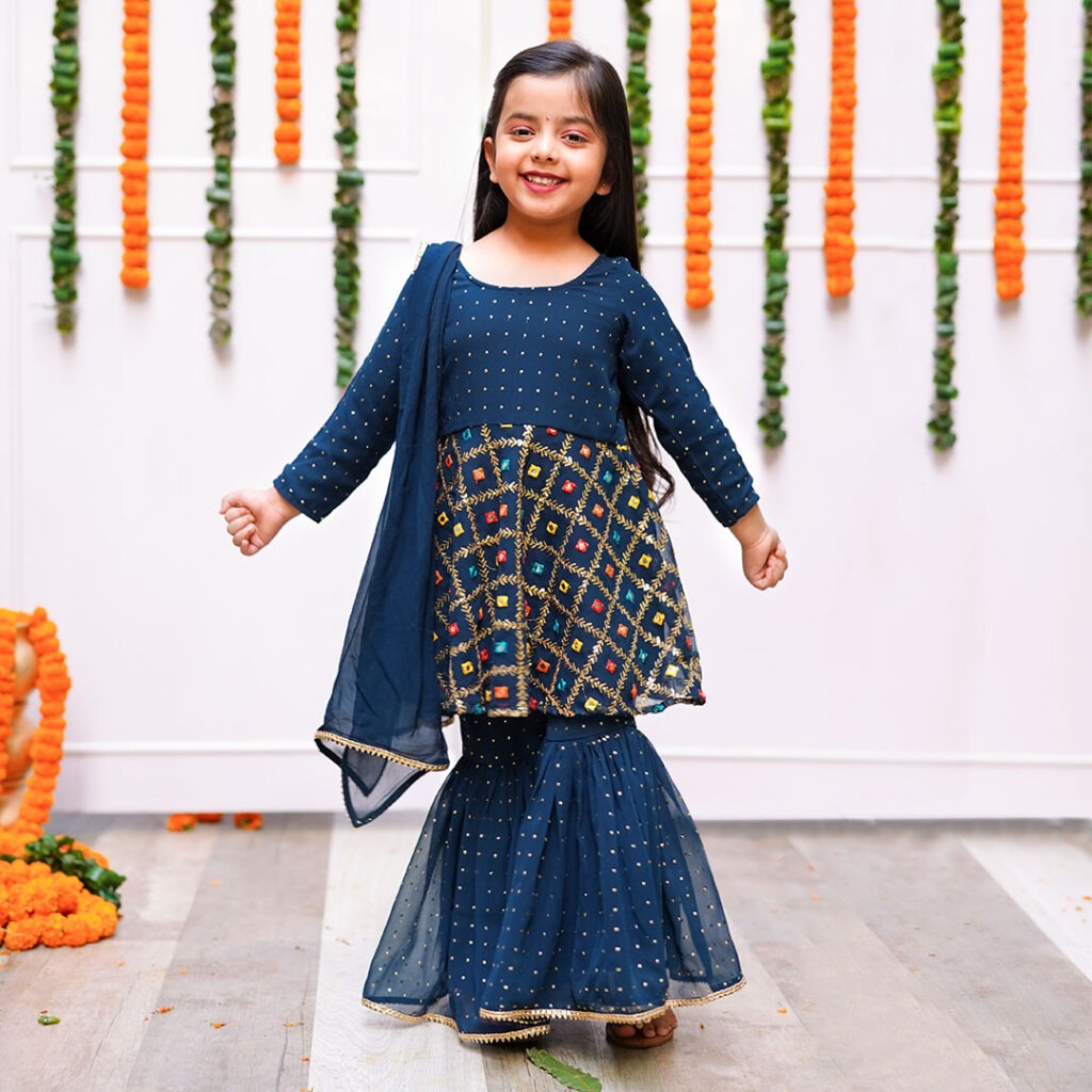 Sharara dresses clearance for little girl