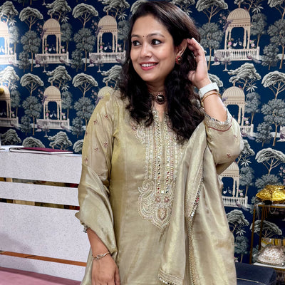 Golden Hour Farshi Suit