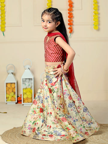 Maroon Lehenga Choli for Girls