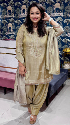 Golden Hour Farshi Suit