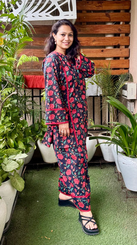 Black farshi salwar suit