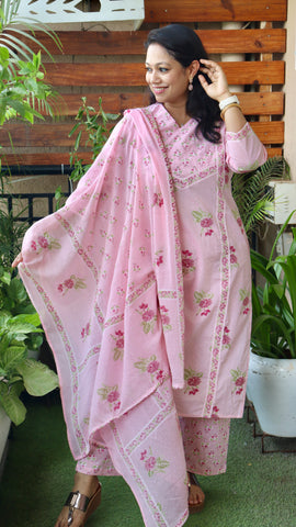 Phoolwari Pink Ensemble