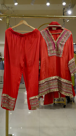 Red suit