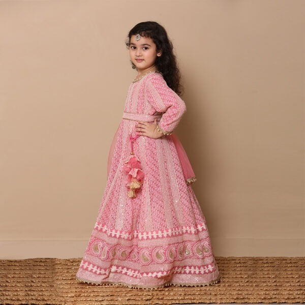 Buy Blue Ethnic Wear Sets for Girls by Pspeaches Online | Ajio.com