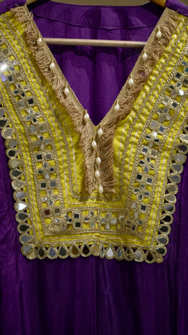Purple Mirror Lace Suit Set