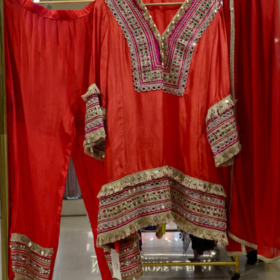 Red suit