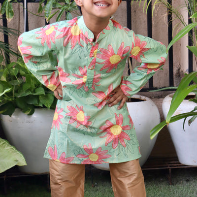 Mint Meadow Kurta Pajama Set