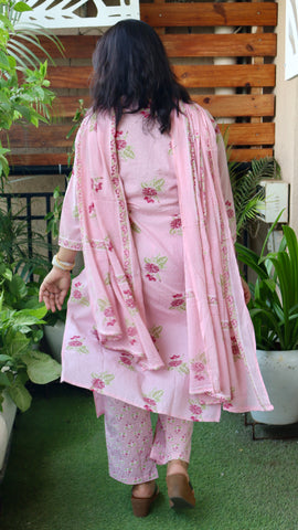Phoolwari Pink Ensemble