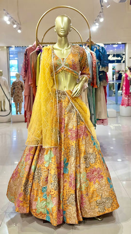 Floral Shimmer Lehenga