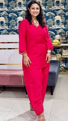 Red and orange farshi set