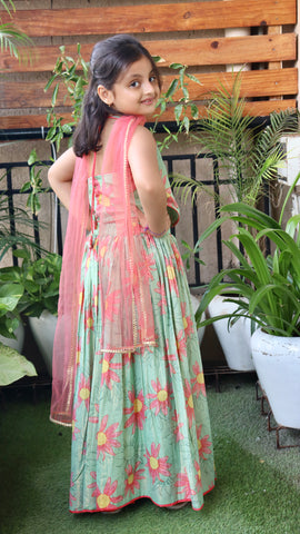 Mint Meadow Lehenga Set