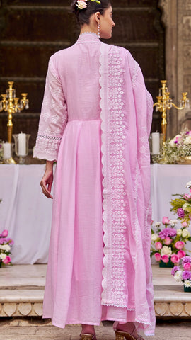 Pink Anarkali Set