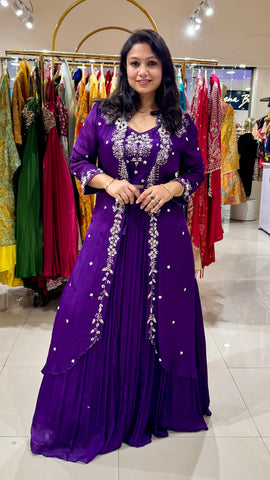 Embroidered Jacket style Lehenga