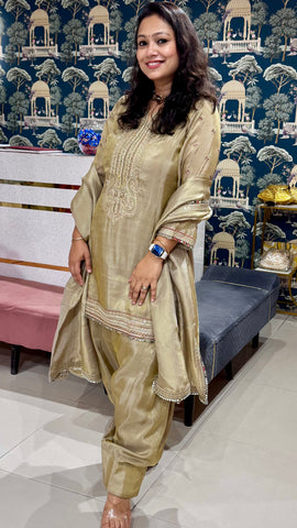 Golden Hour Farshi Suit