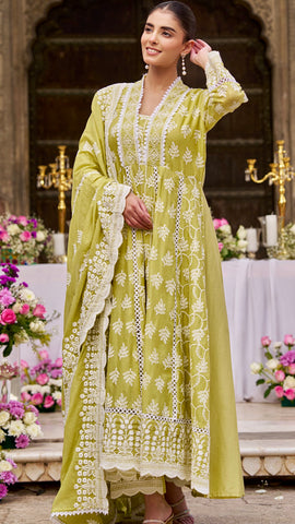 Green Anarkali Set