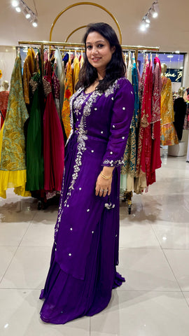 Embroidered Jacket style Lehenga