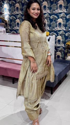 Golden Hour Farshi Suit