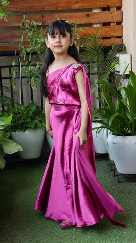 Sparkle Petal One Shoulder Set