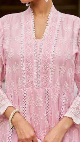 Pink Anarkali Set