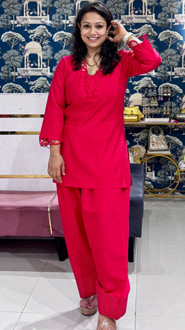 Red and orange farshi set