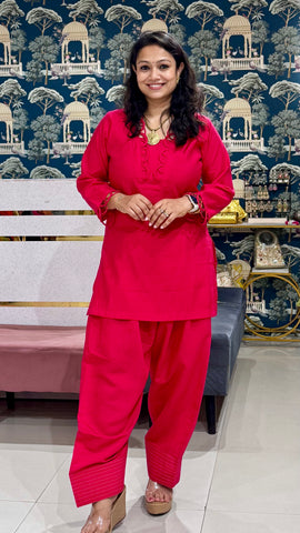 Red and orange farshi set