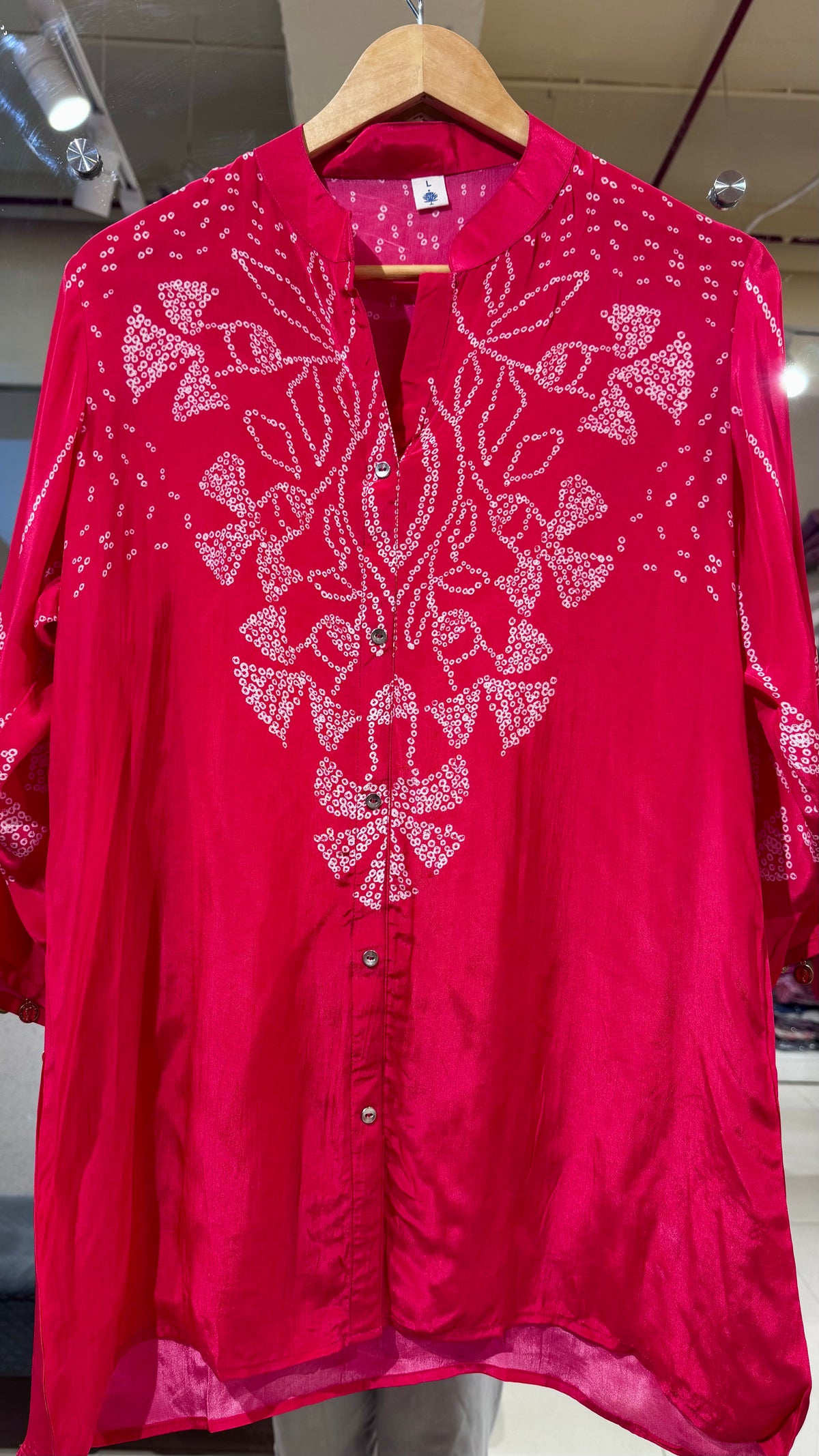 Bandhni Shirts - Pink