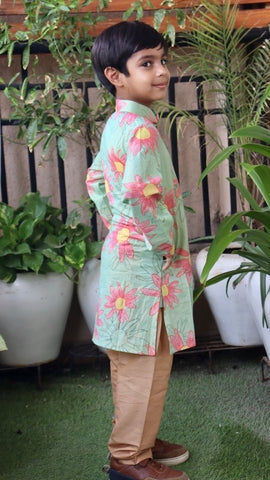 Mint Meadow Kurta Pajama Set
