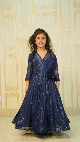 Navy Blue Gown