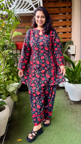 Black farshi salwar suit