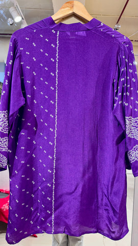 Bandhni Shirts - Purple