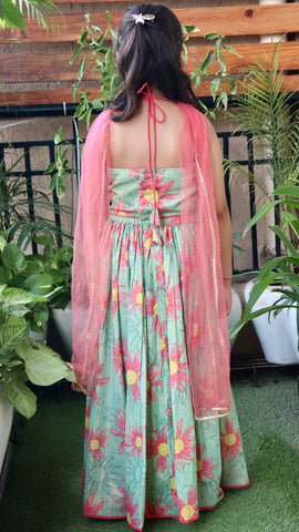 Mint Meadow Lehenga Set