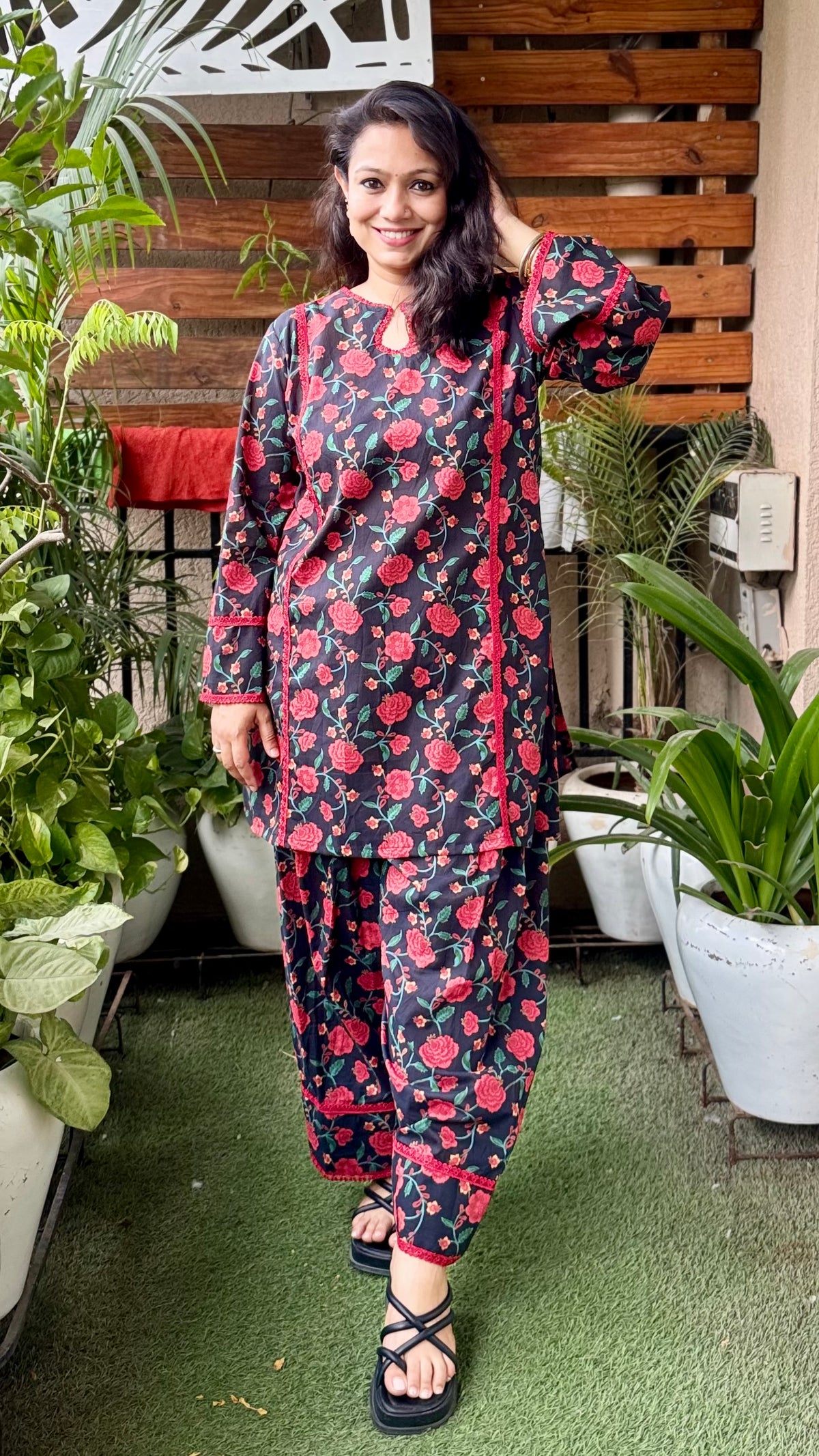 Black farshi salwar suit