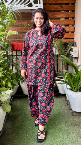 Black farshi salwar suit