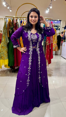 Embroidered Jacket style Lehenga