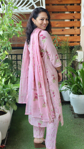 Phoolwari Pink Ensemble