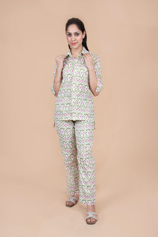 Cotton Printed Hi Low Co-ord set