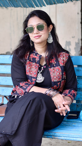 Rajwada Noor Ajrakh Ensemble