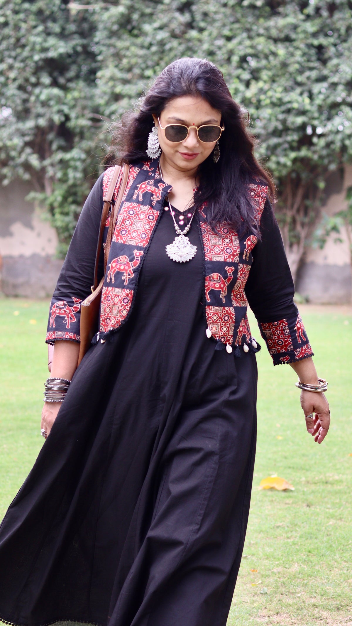 Rajwada Noor Ajrakh Ensemble