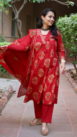 Cotton Bloom - Red