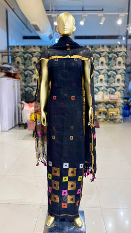 Maslin Paithani Suits - Black