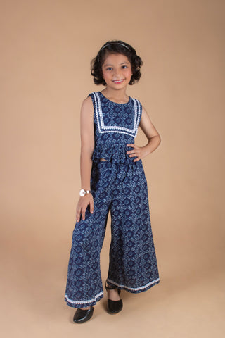 Indigo Print Summer co-ord set