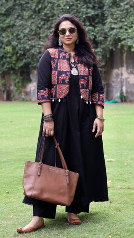 Rajwada Noor Ajrakh Ensemble