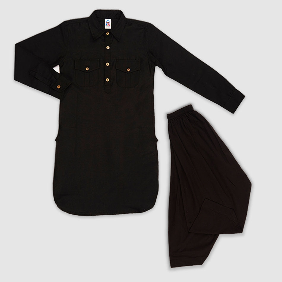 Best Black Pathani Kurta Pajama Set: A Classic Outfit for Style and Tradition 1 black pathani kurta pajama, पठानी कुर्ता पजामा