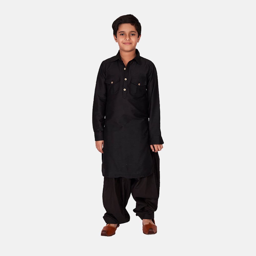 Best Black Pathani Kurta Pajama Set: A Classic Outfit for Style and Tradition 2 black pathani kurta pajama, पठानी कुर्ता पजामा
